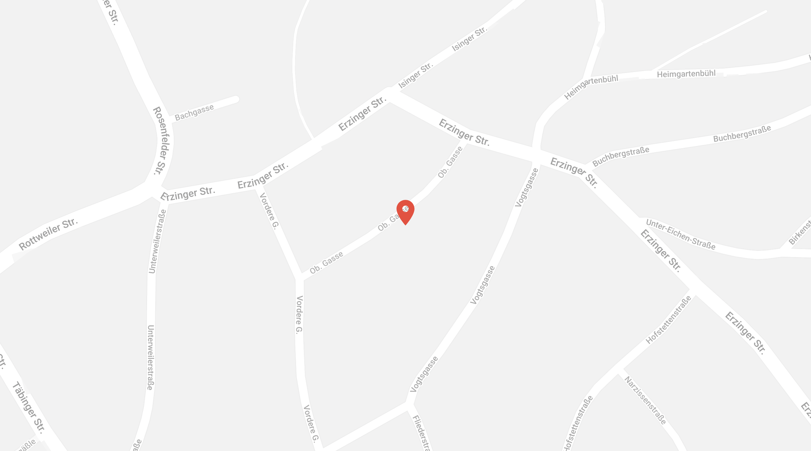 Anfahrtskarte: Obere Gasse 10, 72348 Rosenfeld